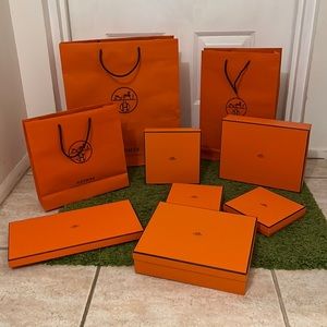 HERMÉS Boxes & Shopping bag Bundle